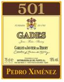 501 Gades - Pedro Ximenez Sherry 0