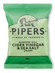 Pipers Crisps - Burrow Hill Cider Vinegar & Sea Salt